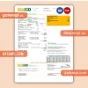 Southern Maryland Electric Cooperative - SMECO utility business bill, Word and PDF template, 4 pages, version 3