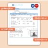 Southwest gas Corporation business utility bill, Word and PDF template