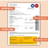 Spain GasNatural fenosa business utility bill, PDF and WORD template