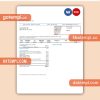 Spark Alberta business utility bill, Word and PDF template