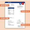 Spectrum business utility bill, Word and PDF template