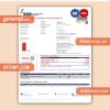 Stredoslovenka Energetika business utility bill, PDF and WORD template