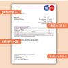 T-Mobile Deutschland Gmbh business utility bill, Word and PDF template, 2 pages
