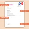 T-Mobile Netherlands business utility bill, Word and PDF template