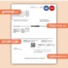 T-Mobile US business utility bill, Word and PDF template