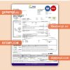 Tata Indicom mobile business utility bill, Word and PDF template