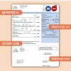 Tennesse MLGW business utility bill, PDF and WORD template