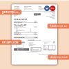 Three Ireland (Hutchison) Limited business utility bill, PDF and WORD template