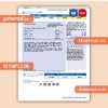 Time Warner Cabel business utility bill, Word and PDF template, 4 pages, version 3