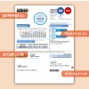 Tipmont REMC business utility bill, Word and PDF template, 2 pages