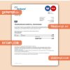 Verbund Austrian Power Grid business utility bill, Word and PDF template, 4 pages, version 3