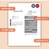 Virgin Media business utility bill, Word and PDF template