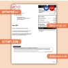 Virgin Media business utility billl, PDF and WORD template