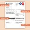 Woodfin Sanitary Water & Sewer District  business utility bill, Word and PDF template