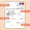 Yukon Energy business utility bill, PDF and WORD template