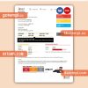 iiNet business utility bill, Word and PDF template