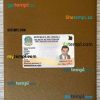 Angola ID card PSD files, scan look and photographed image, 2 in 1