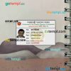 Bangladesh national ID card editable PSDs, scan and photo-realistic snapshot, 2 in 1