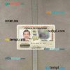 Bolivia ID card editable PSDs, scan and photo-realistic snapshot, 2 in 1