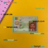 Cameroon ID card editable PSD files, scan and photo taken image, 2 in 1