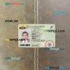 Ecuador ID card editable PSD files, scan and photo taken image, 2 in 1