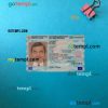 Greece ID card editable PSD files, scan look and photo-realistic look, 2 in 1