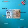 Haiti ID card editable PSD files, scan look and photo-realistic look, 2 in 1