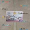 Iraq (Kurdistan) residence card editable PSD files, scan and photo taken image, 2 in 1