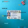Kuwait ID card editable PSD files, scan look and photo-realistic look, 2 in 1
