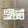 Malaysia Temporary Identification Certificate editable PSD files, scan look and photo-realistic look, 2 in 1 (2016)