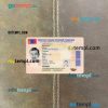 Mongolia ID card editable PSD files, scan and photo taken image, 2 in 1