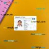 Palau ID card editable PSD files, scan and photo taken image, 2 in 1