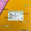 USA green card, permanent resident card PSD files, scan look and photographed image, 2 in 1