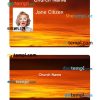 Any church ID card PSD template, version 2