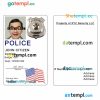 Any security LLC ID card PSD template