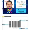 formal identity card PSD template