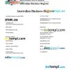 Australia certificate of business registration Word and PDF template, version 2