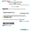 Austria business registration certificate Word and PDF template