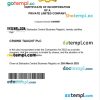 Barbados business registration certificate Word and PDF template