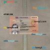 Belgium permanent residence card editable PSD files, scan look and photo-realistic look, 2 in 1