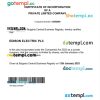 Bulgaria business registration certificate Word and PDF template