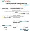 Burkina Faso business registration certificate Word and PDF template