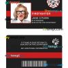 Burlington fire department ID card PSD template