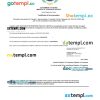 Cabo Verde business registration certificate Word and PDF template