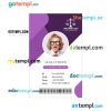 California lawyer ID card PSD template