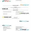 Canada Ontario certificate of business registration Word and PDF template