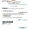 China business registration certificate Word and PDF template