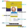 Chiropractor ID card PSD template, version 2