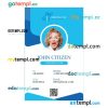 Chiropractor ID card PSD template, version 3