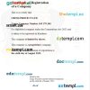 Congo business registration certificate Word and PDF template